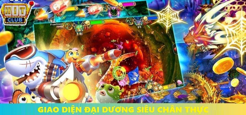 Giao diện đại dương sinh động mang lại cho bạn cảm giác chân thật nhất